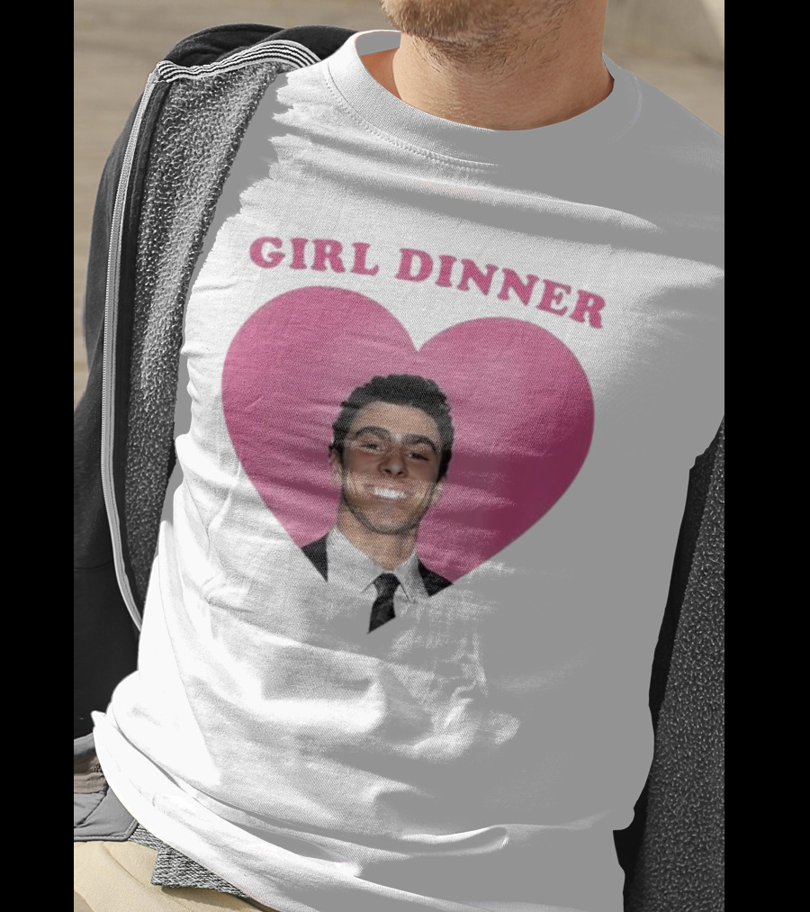 Luigi Mangione Girl Dinner Heart Shape T-Shirt