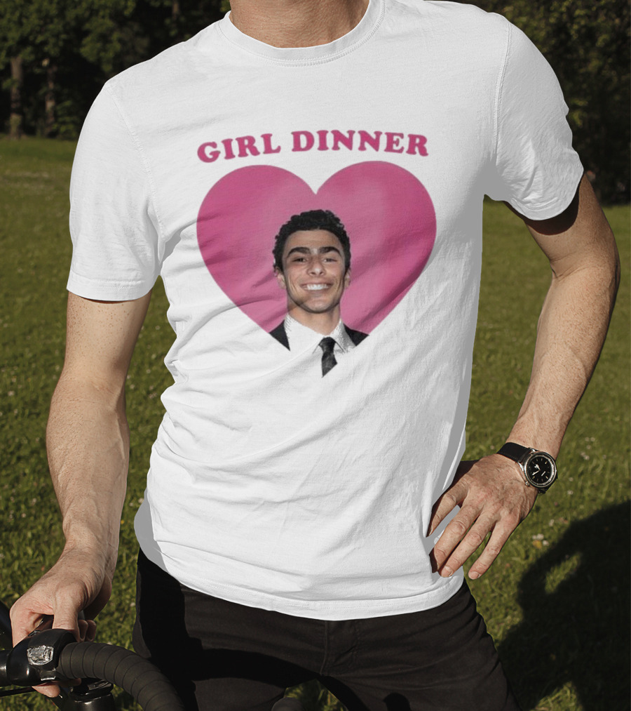 Luigi Mangione Girl Dinner Heart Shape T-Shirt