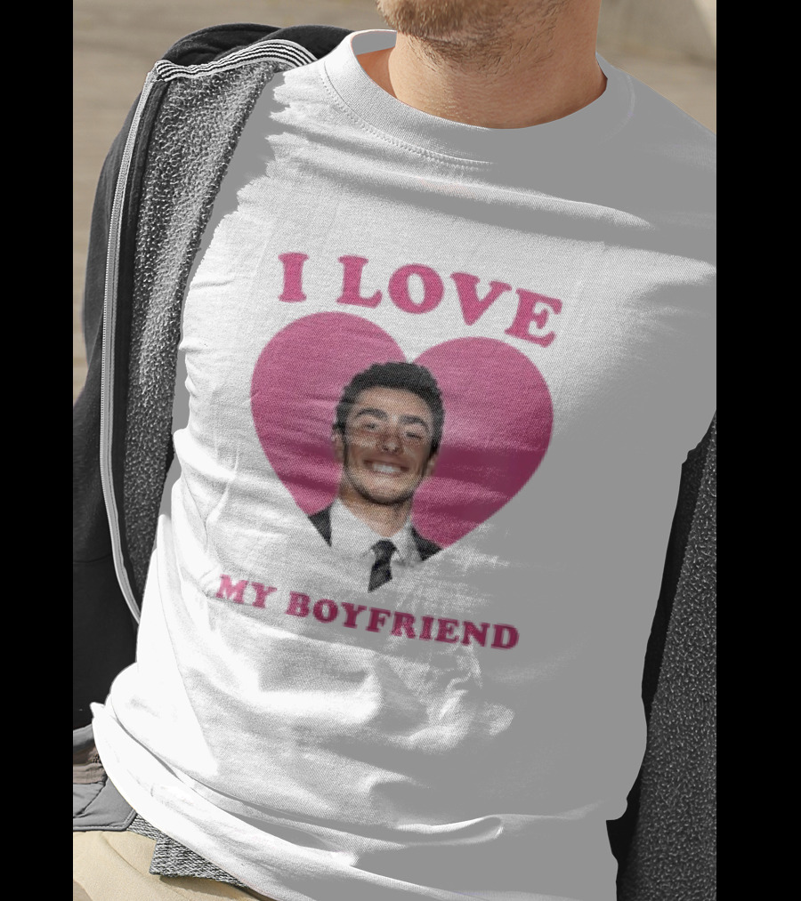 I Love My Boyfriend Luigi Mangione Heart T-Shirt