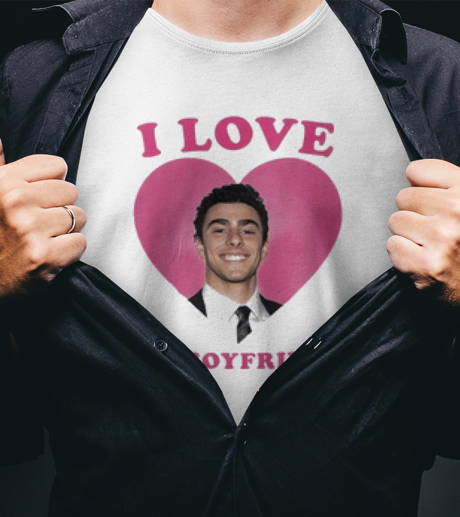 I Love My Boyfriend Luigi Mangione Heart T-Shirt