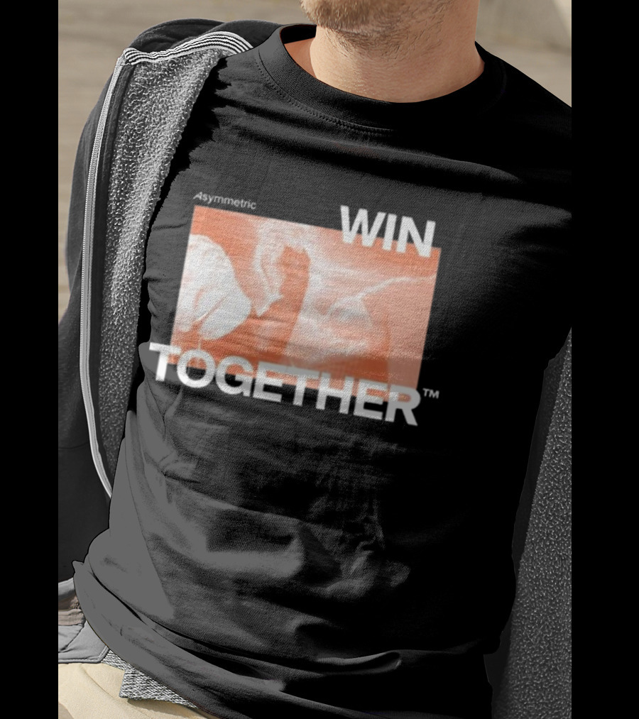 Asymmetric Win Together Iconic Handshake Unity T-Shirt