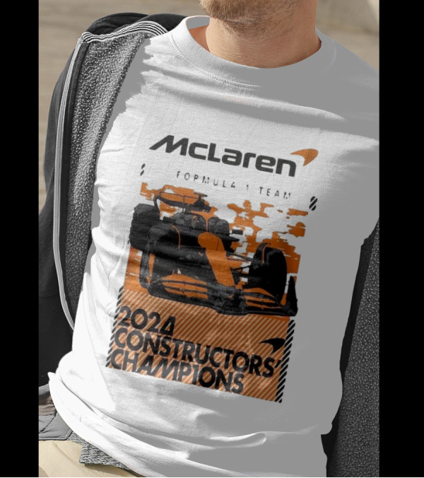 McLaren Formula 1 Team 2024 Constructors Champions F1 Racing T-Shirt