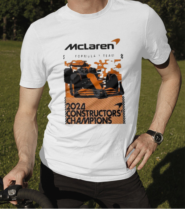 McLaren Formula 1 Team 2024 Constructors Champions F1 Racing T-Shirt