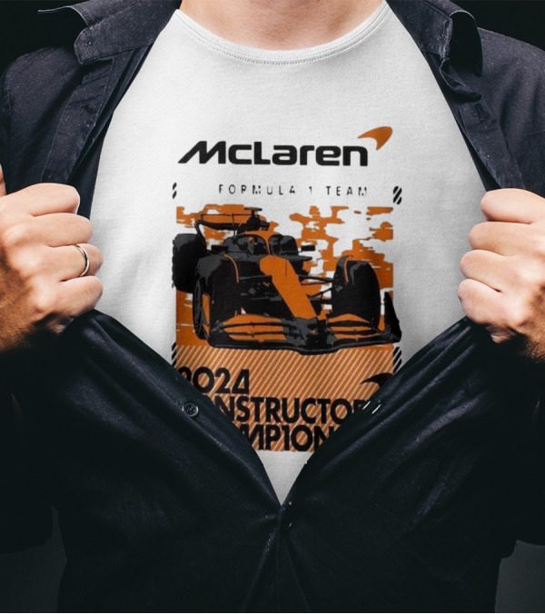 McLaren Formula 1 Team 2024 Constructors Champions F1 Racing T-Shirt