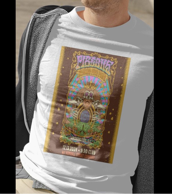 Pigeons Playing Ping Pong Live At 9:30 Club Washington, D.C. December 13 2024 Featuring Kendall Street Company T-Shirt