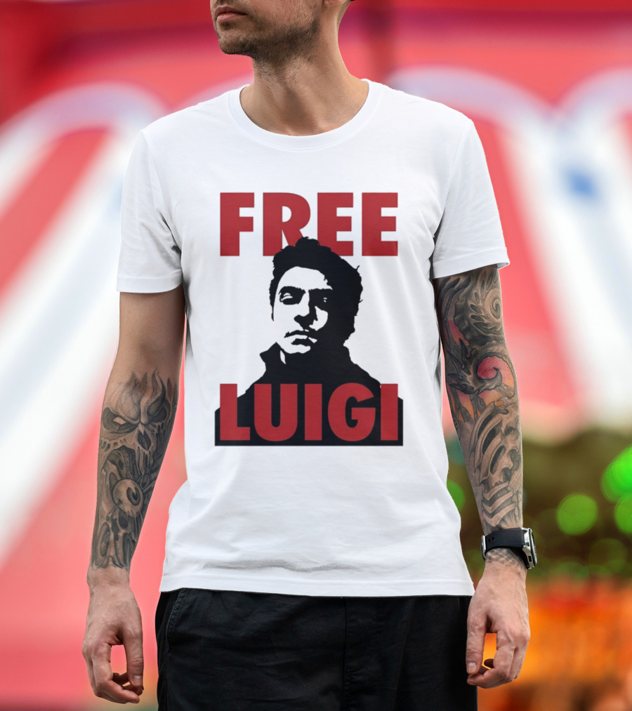 Free Luigi Mangione Bold Statement Iconic T-Shirt