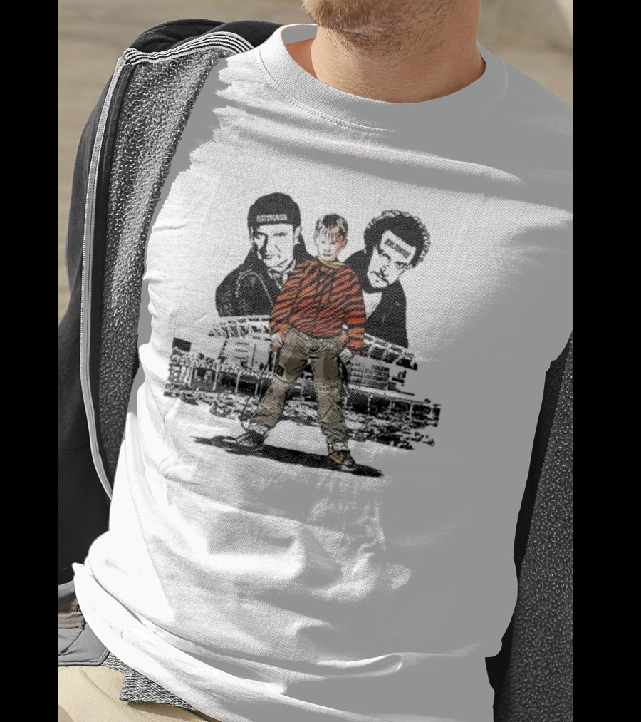 Pittsburgh Steelers Baltimore Ravens Home Alone Parody Stadium Scene T-Shirt