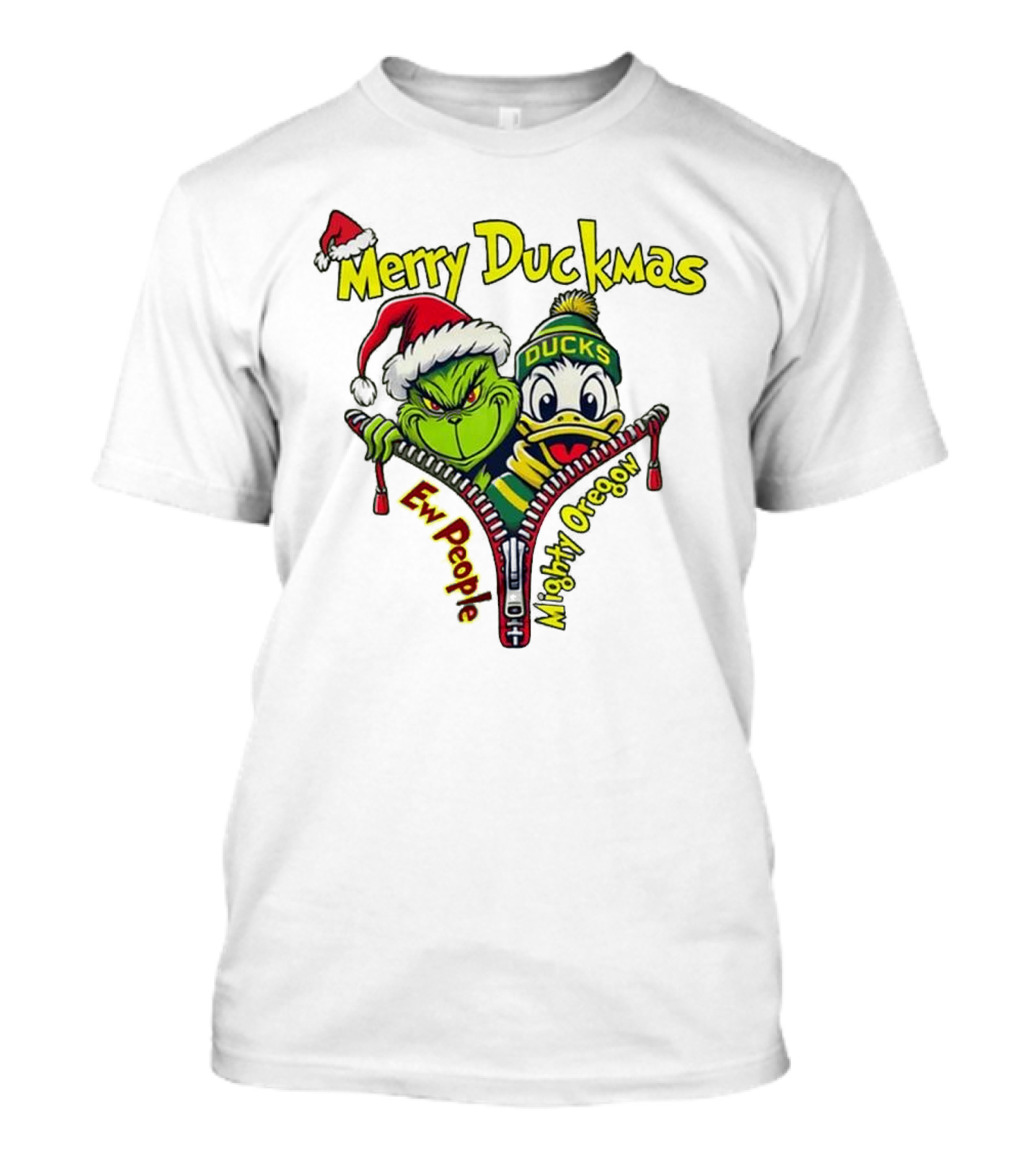 Merry Duckmas Ew People Mighty Oregon Ducks T-Shirt
