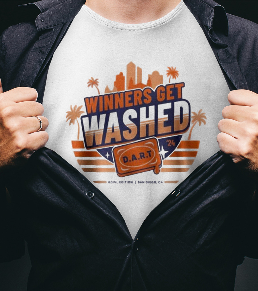 Winners Get Washed D.A.R.T Bowl Edition San Diego CA T-Shirt