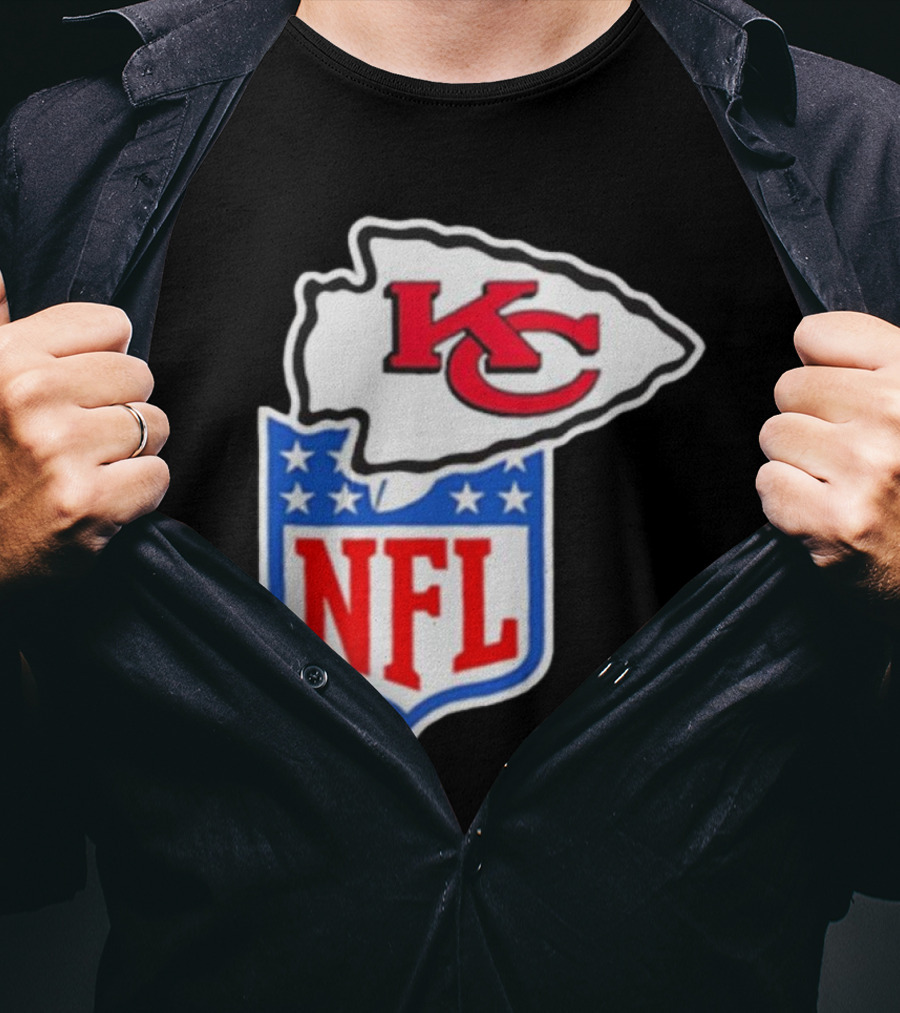 Kansas City Chiefs NFL Shield Emblem Collaboration T-Shirt