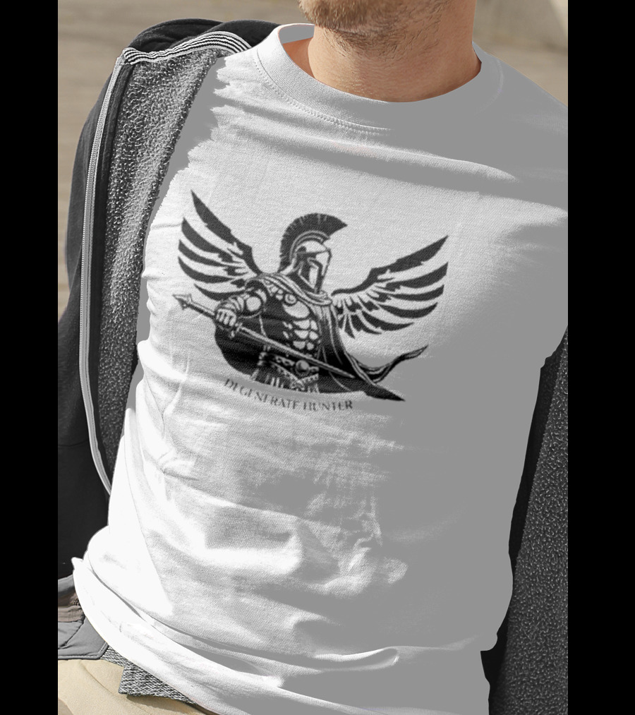 Petey B Winged Roman Gladiator Degenerate Hunter T-Shirt