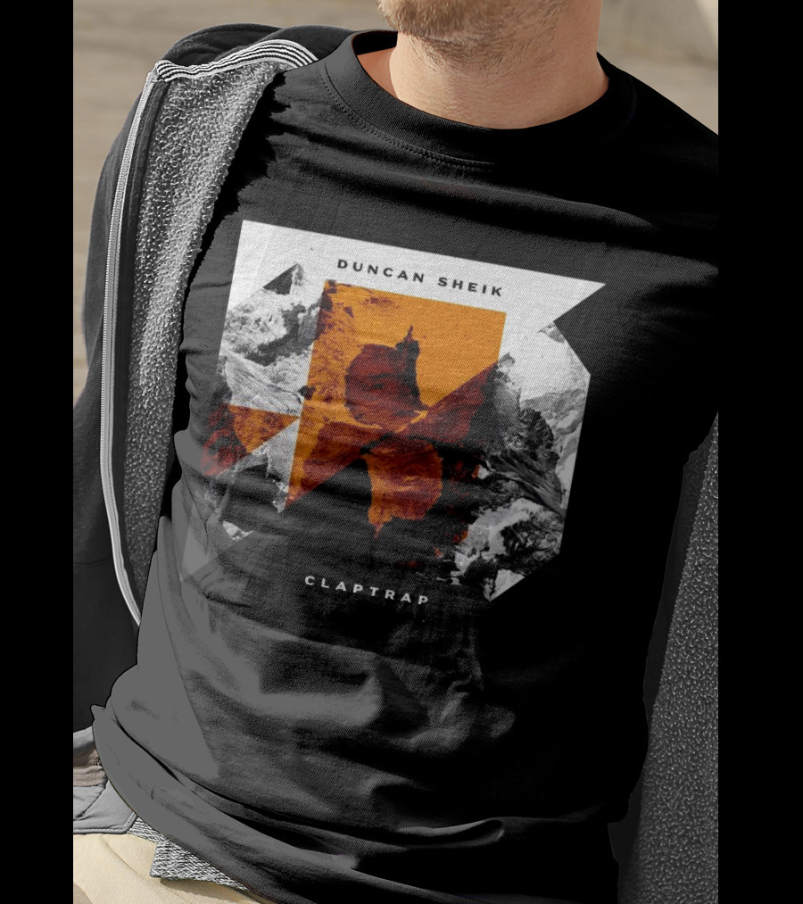 Duncan Sheik Claptrap Abstract Geometric Album Cover T-Shirt