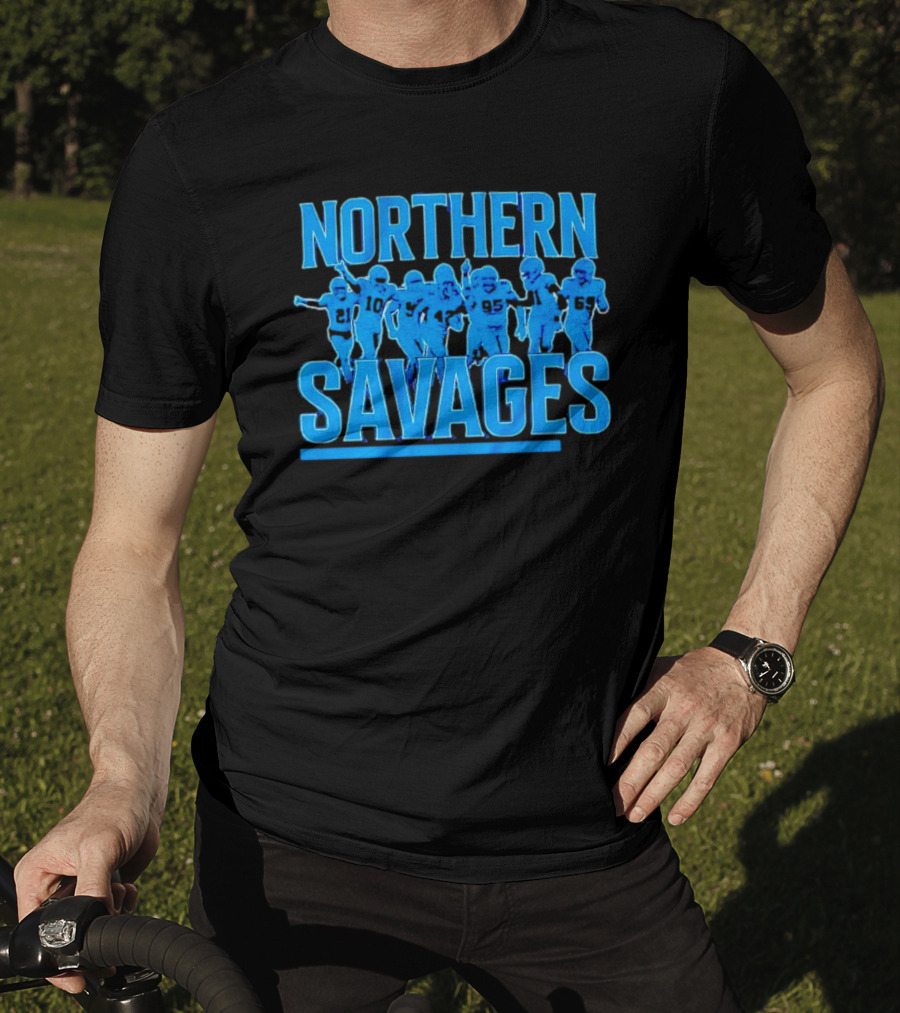 Northern Savages Detroit Lions Football Team Spirit T-Shirt