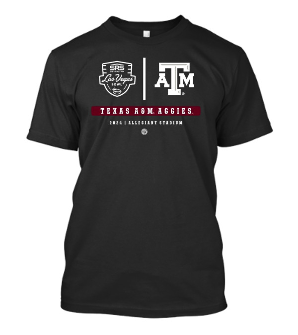 Texas A&M Aggies SRS Distribution Las Vegas Bowl 2024 Allegiant Stadium T-Shirt