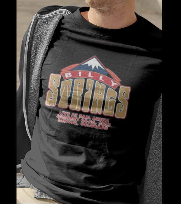 Billy Strings Live At Ball Arena Denver Colorado January 24-26 2025 T-Shirt