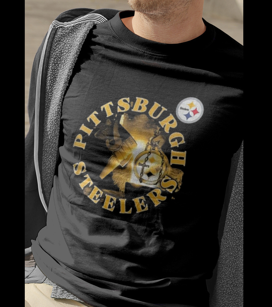 Pittsburgh Steelers Iconic Emblem Sporting Chance Tri-Blend T-Shirt