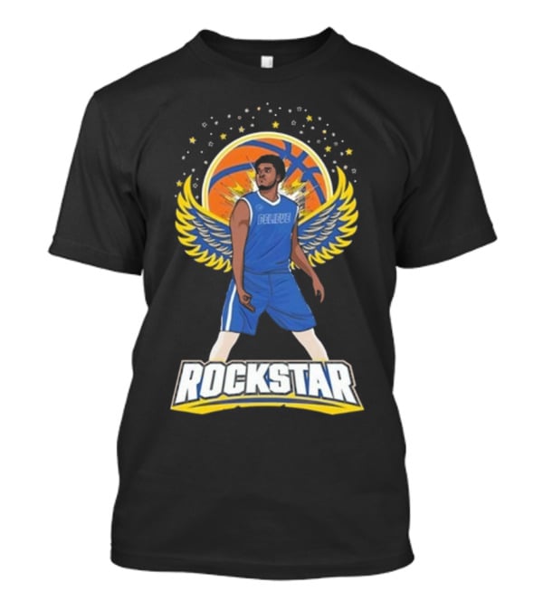 Believe Rockstar Basketball Wings And Stars T-Shirt