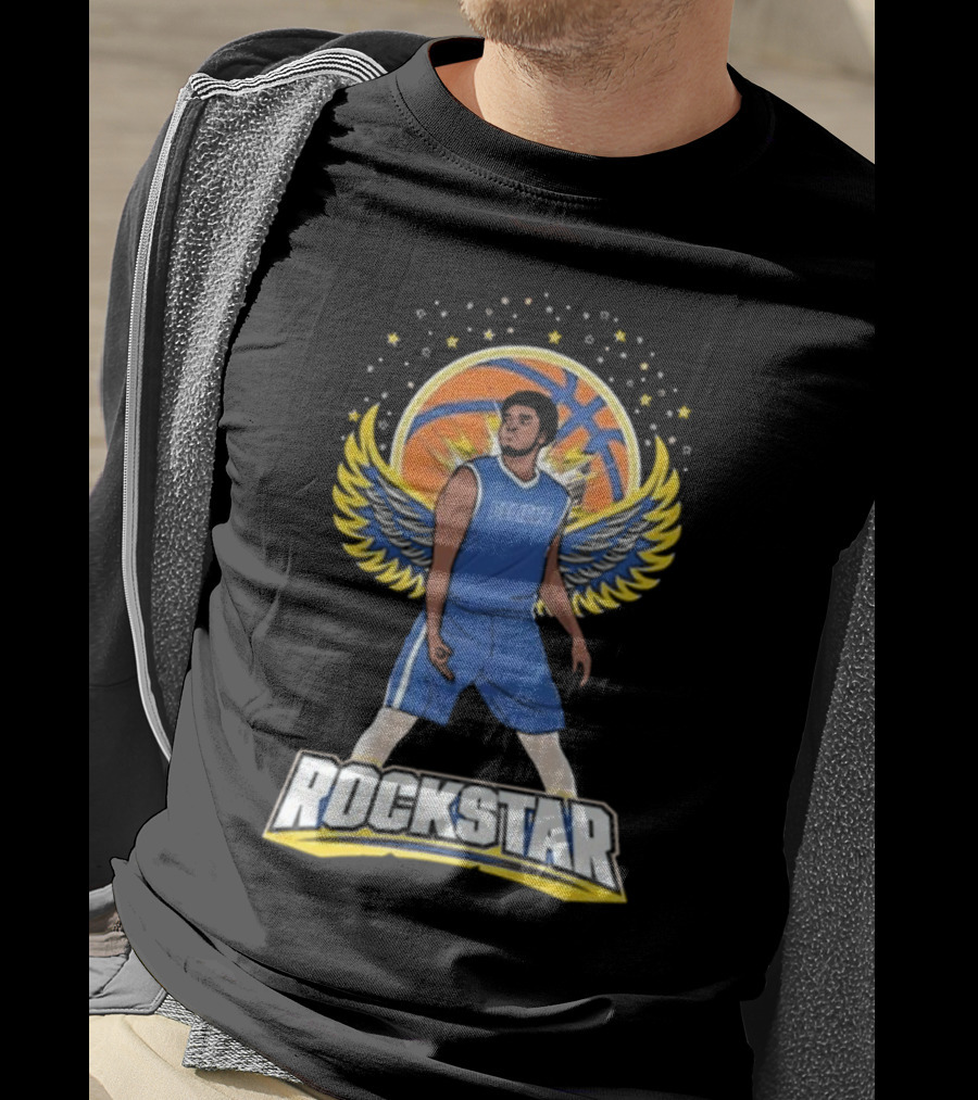 Believe Rockstar Basketball Wings And Stars T-Shirt