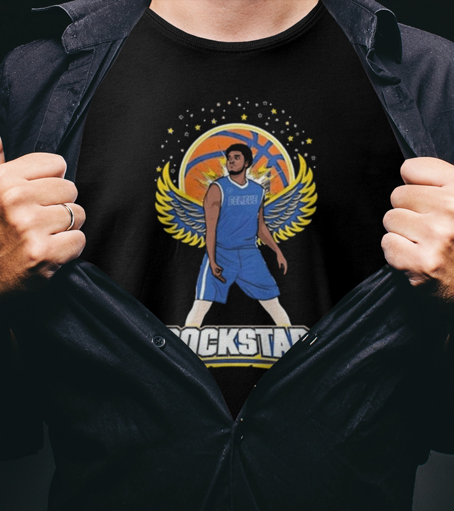 Believe Rockstar Basketball Wings And Stars T-Shirt