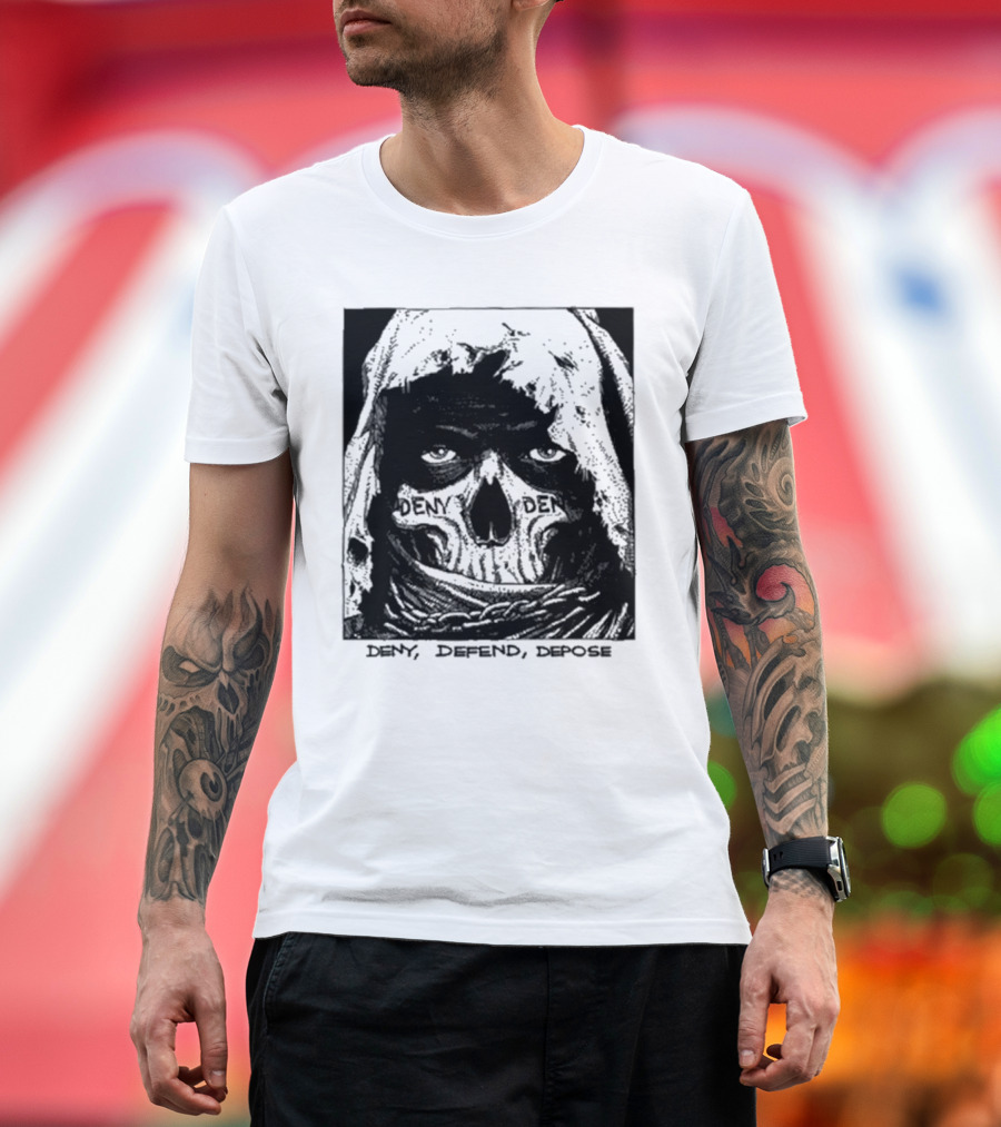 Deny Defend Depose Skull T-Shirt