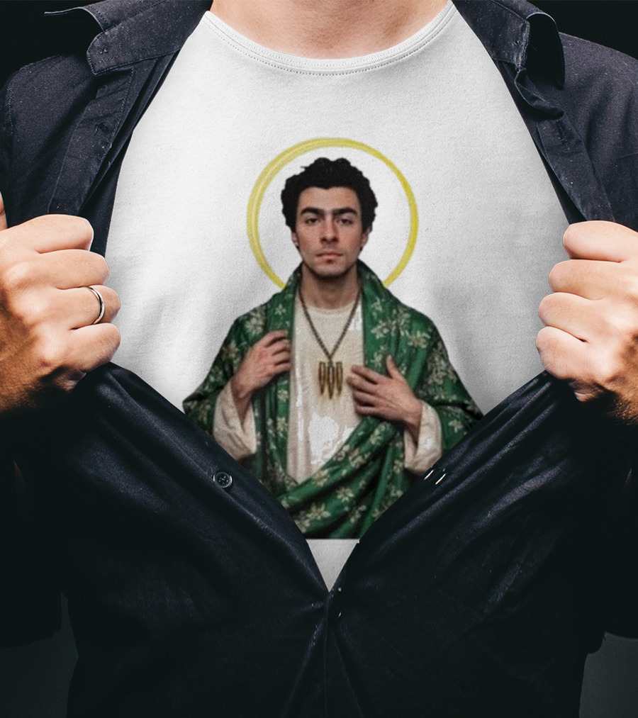 Luigi Mansion Nicola Holy Icon Green Robe T-Shirt