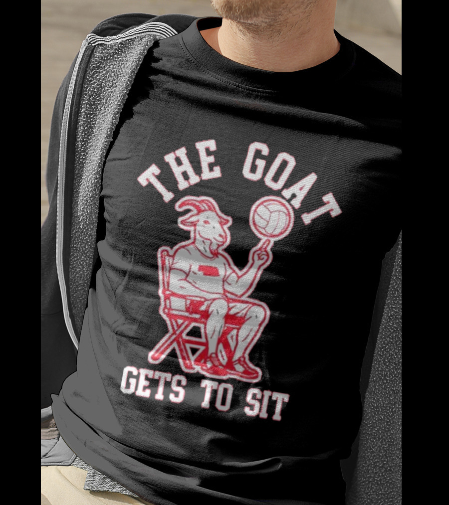 The Goat Gets To Sit Spinning Volleyball T-Shirt