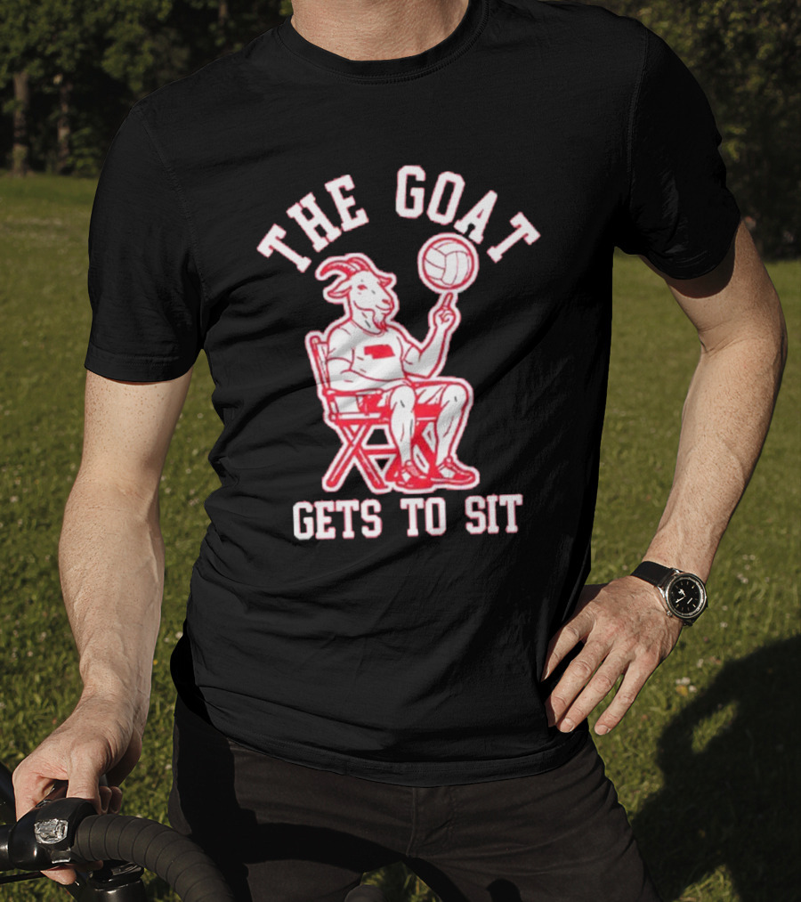 The Goat Gets To Sit Spinning Volleyball T-Shirt
