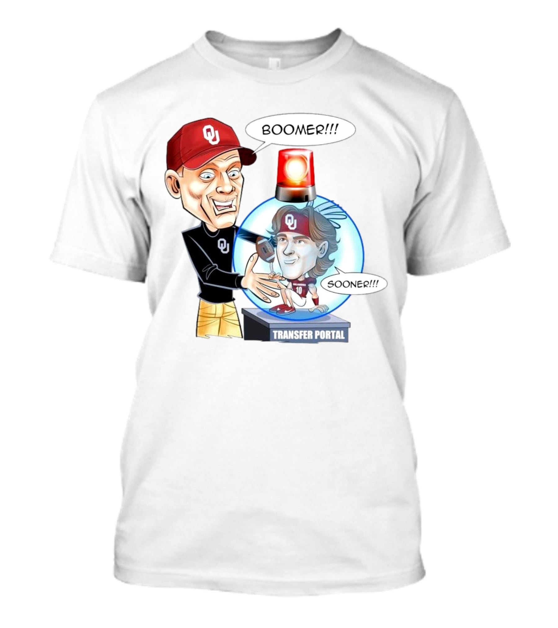 Coach Oklahoma Sooners Boomer Sooner Transfer Portal Jackson Arnold T-Shirt