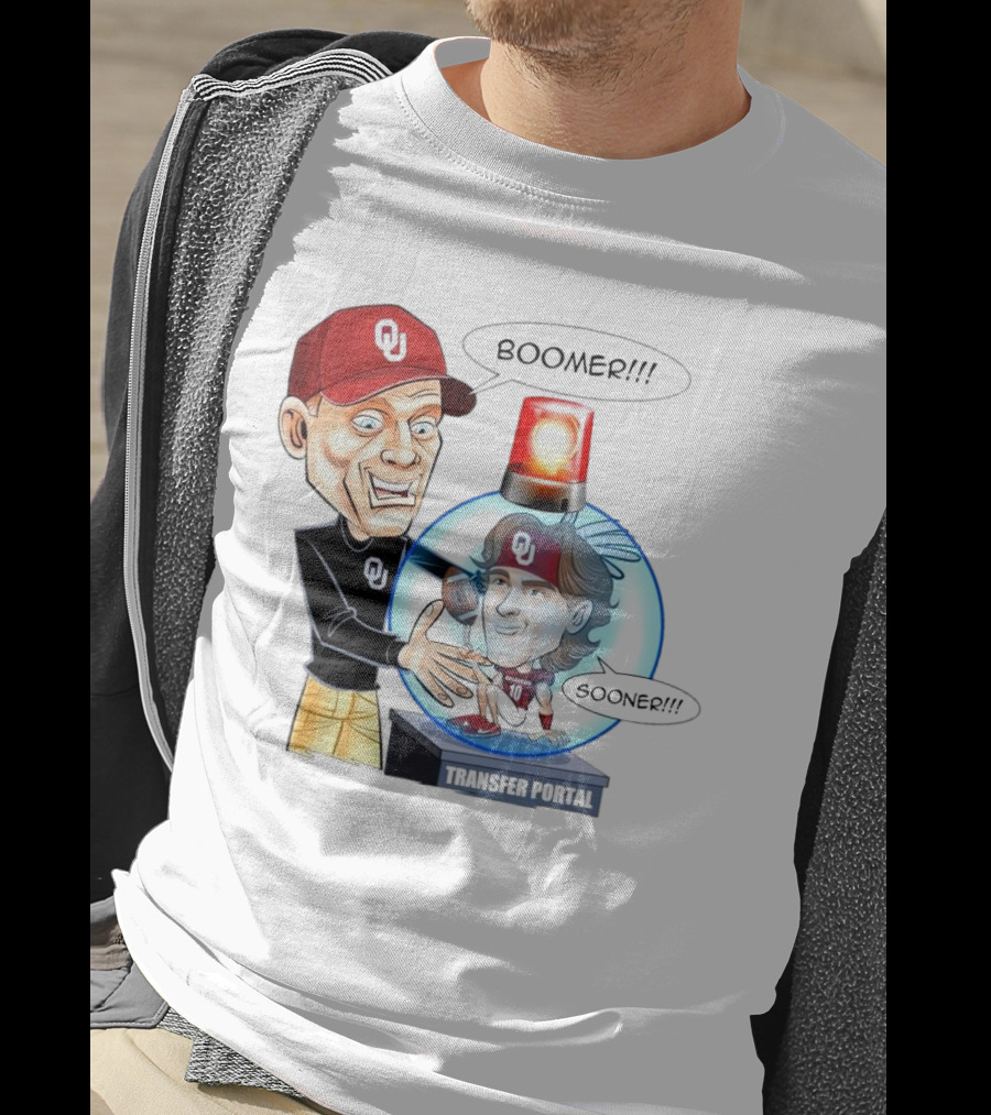 Coach Oklahoma Sooners Boomer Sooner Transfer Portal Jackson Arnold T-Shirt