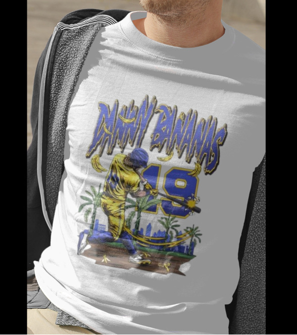 Danny Bananas 19 Savannah Bananas Baseball Cartoon T-Shirt