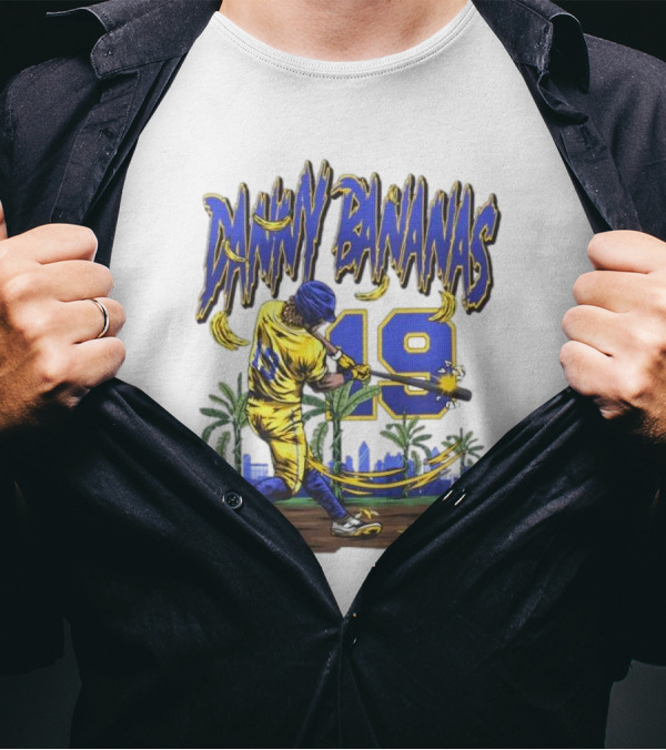 Danny Bananas 19 Savannah Bananas Baseball Cartoon T-Shirt