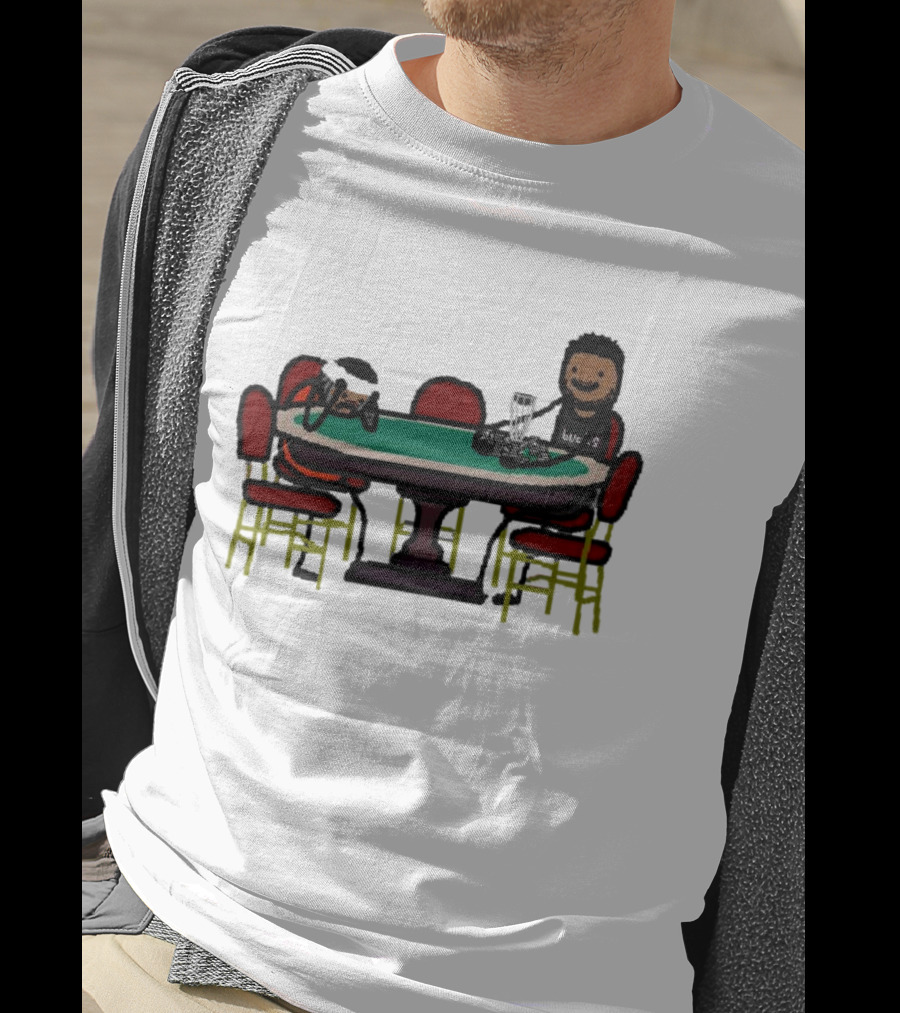 Giannis Antetokounmpo Milwaukee Bucks Poker Table Scene T-Shirt