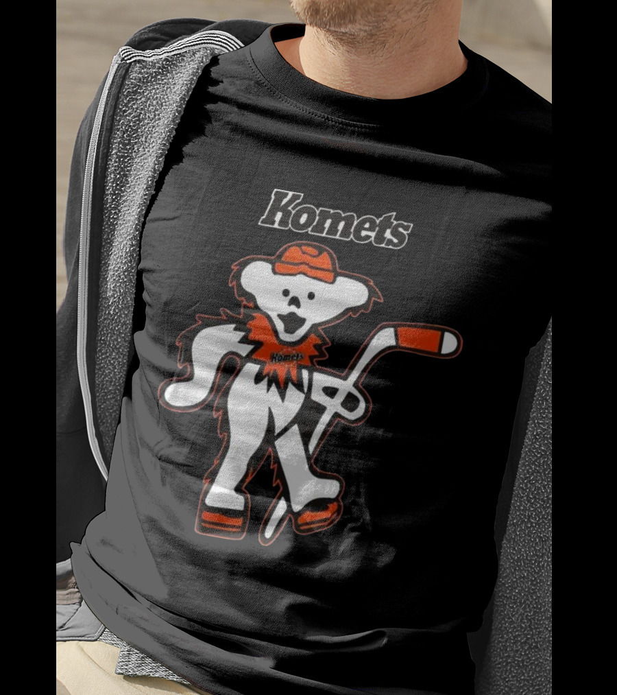 Komets Grateful Dead Hockey Bear Fan Night T-Shirt