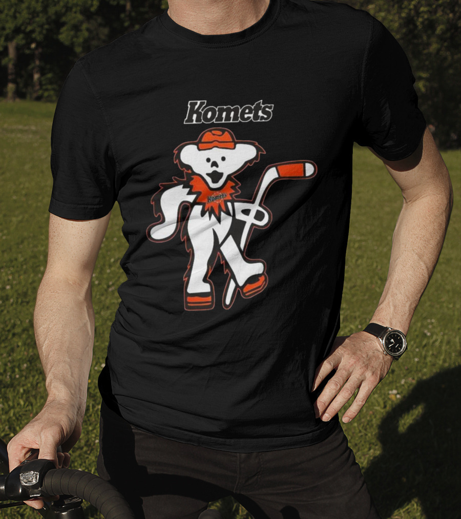 Komets Grateful Dead Hockey Bear Fan Night T-Shirt