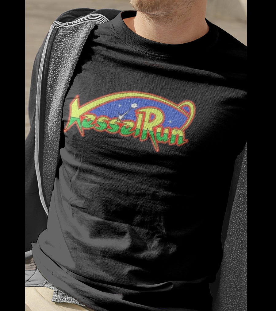Kessel Run Galaga Mashup Retro Space Adventure T-Shirt
