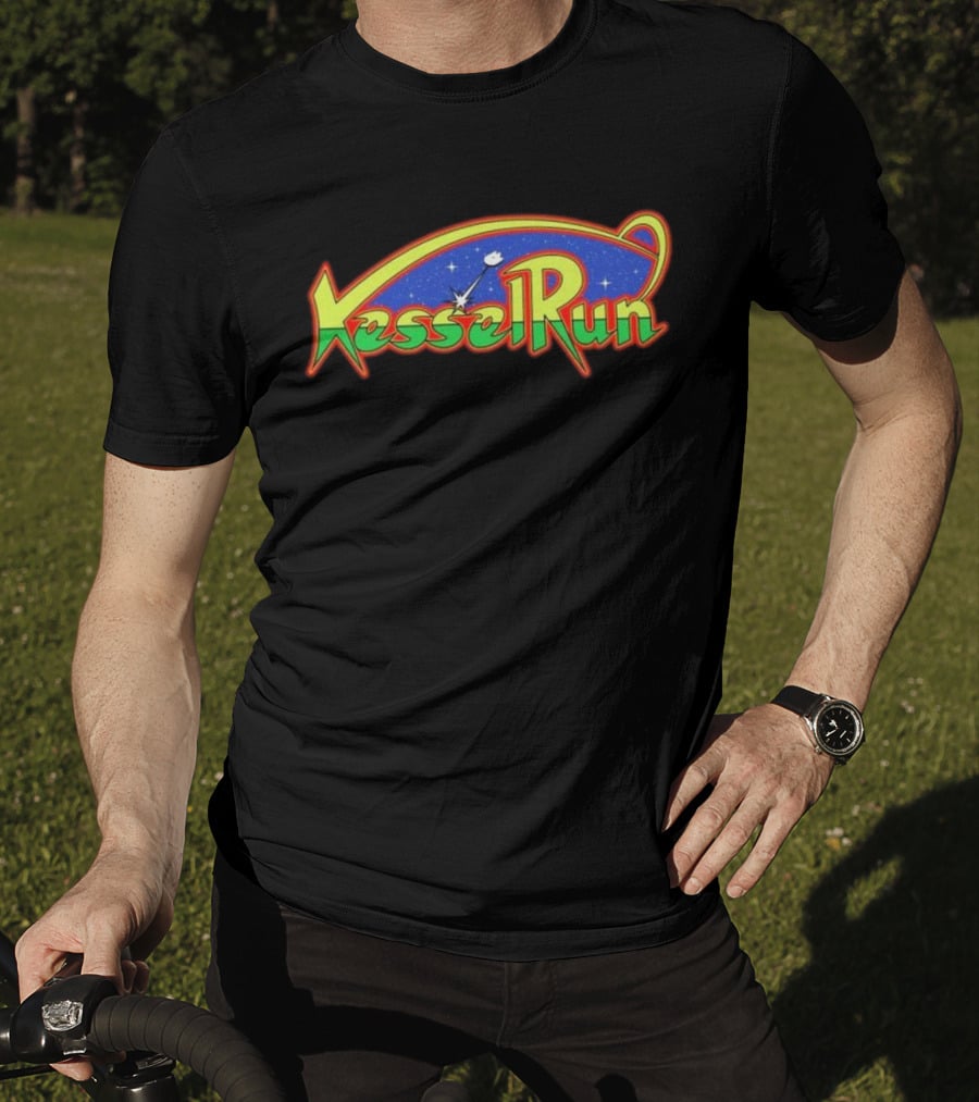 Kessel Run Galaga Mashup Retro Space Adventure T-Shirt