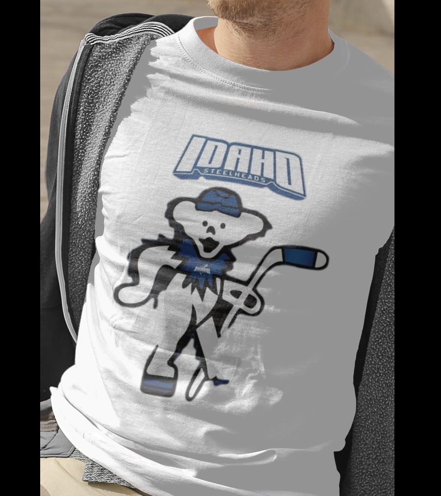 Idaho Steelheads Grateful Dead Hockey Bear 2025 T-Shirt
