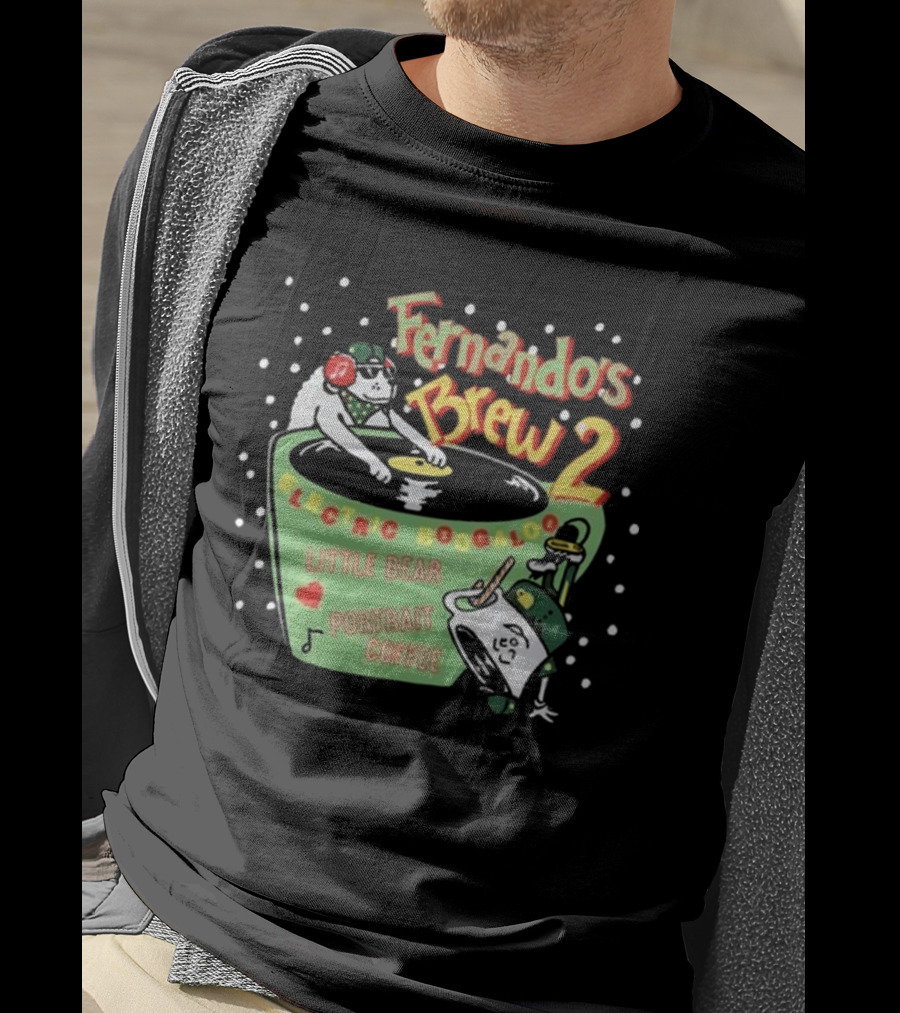 Fernando's Brew 2 Electric Boogaloo Little Bear Portrait Coffee T-Shirt