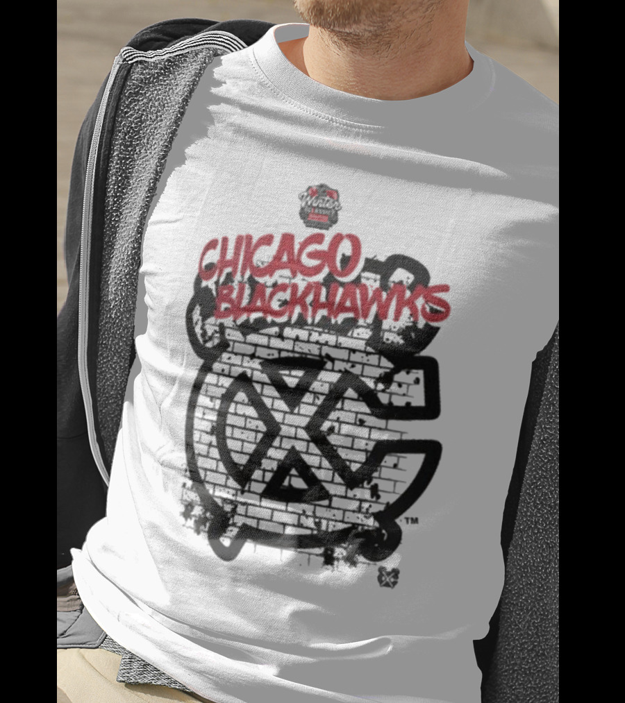 Chicago Blackhawks 2025 NHL Winter Classic Brick Wall T-Shirt