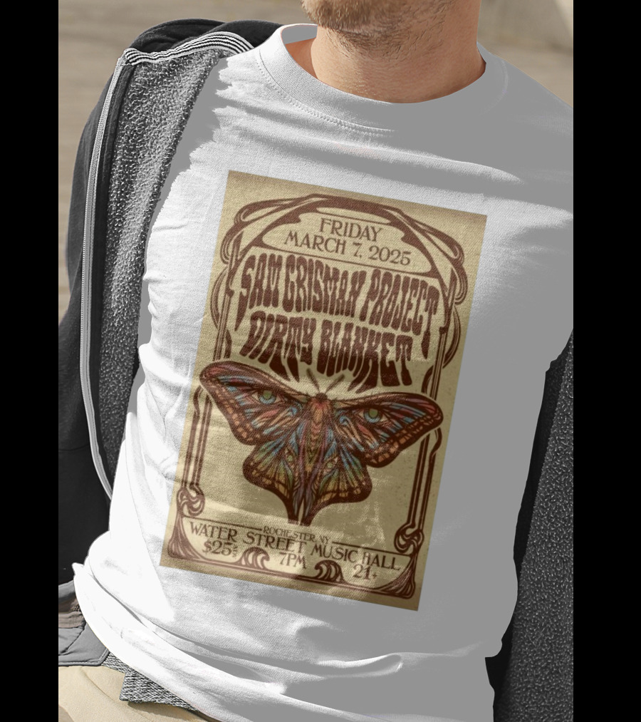 Friday March 7 2025 Sam Grisman Project Dirty Blanket Water Street Music Hall Rochester NY 7PM 21+ $25 T-Shirt