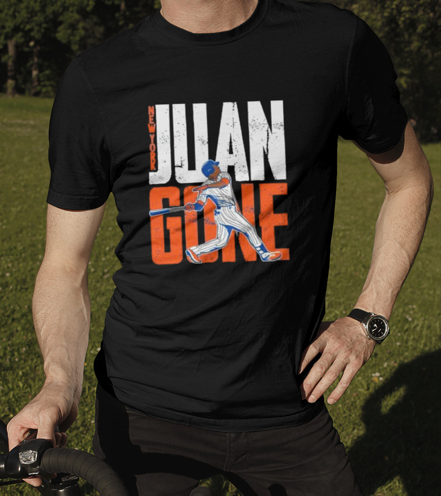 New York Juan Gone Baseball Player Swinging T-Shirt