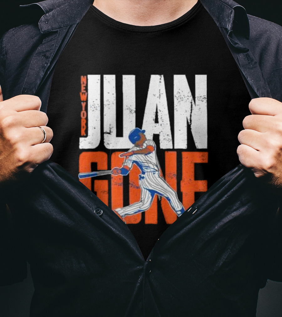 New York Juan Gone Baseball Player Swinging T-Shirt