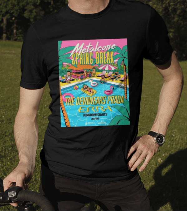 Metalcore Spring Break Tour 2025 The Devil Wears Prada ERRA Kingdom Of Giants Acres T-Shirt
