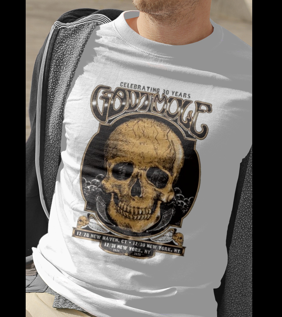 Celebrating 30 Years Gov’t Mule Skull Design Dec 28 New Haven CT Dec 30-31 New York NY T-Shirt