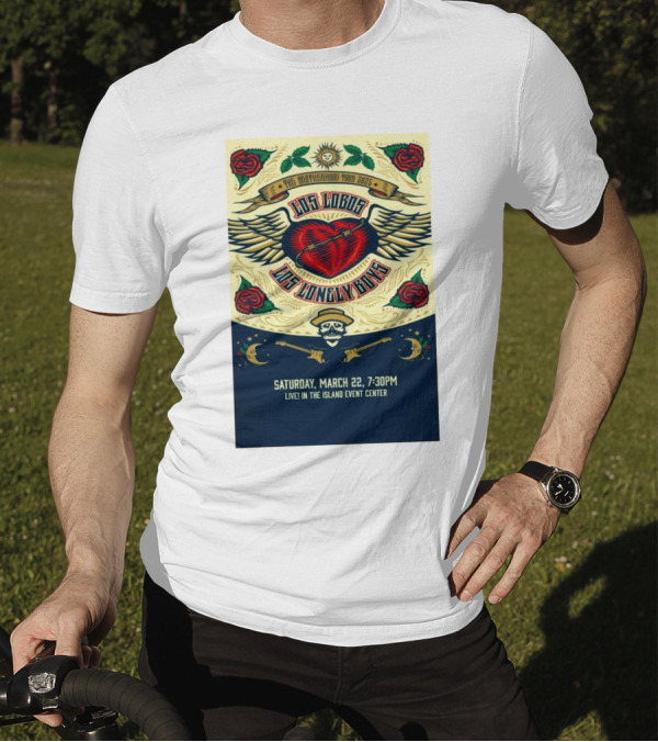 Los Lobos Los Lonely Boys Brotherhood Tour 2025 Welch MN March 22 Live Event Center T-Shirt