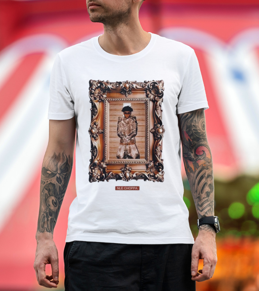 Nle Choppa Picasso Framed Portrait Sluffin Szn X Slut Szn T-Shirt