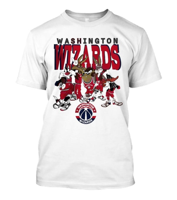 Washington Wizards NBA Basketball Looney Tunes Characters T-Shirt