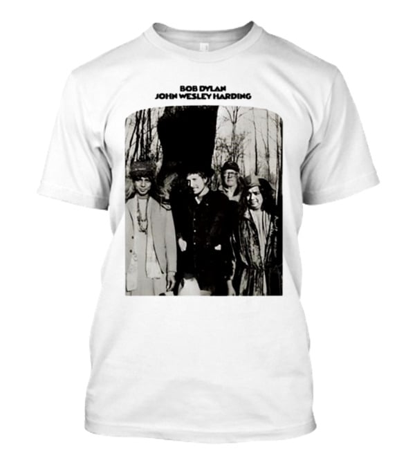 Bob Dylan John Wesley Harding Album Cover Image T-Shirt