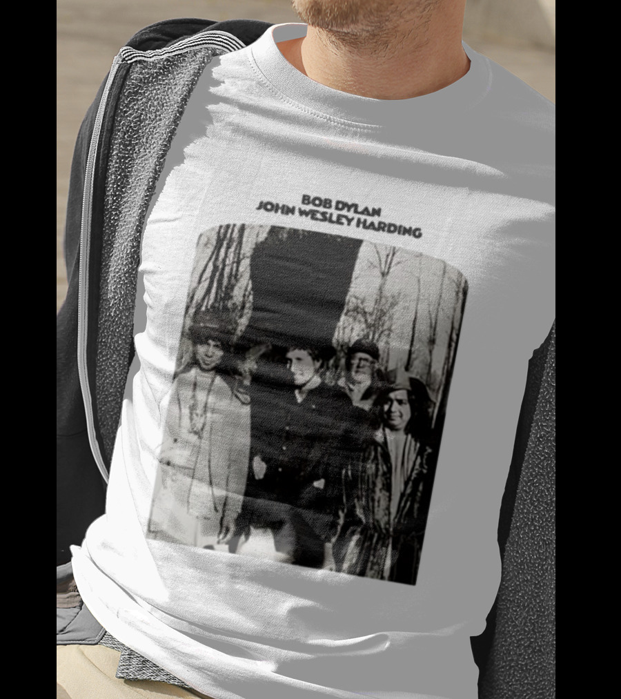 Bob Dylan John Wesley Harding Album Cover Image T-Shirt