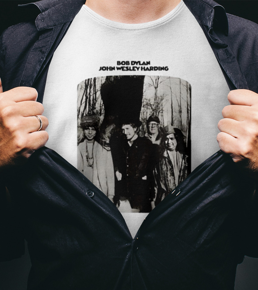 Bob Dylan John Wesley Harding Album Cover Image T-Shirt